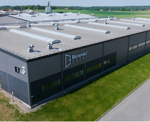 Hala produkcyjna Barański Drzwi w 2025 roku